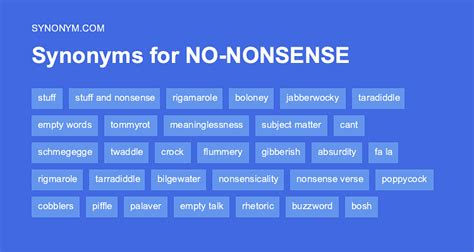 47 Synonyms & Antonyms for NONSENSE .